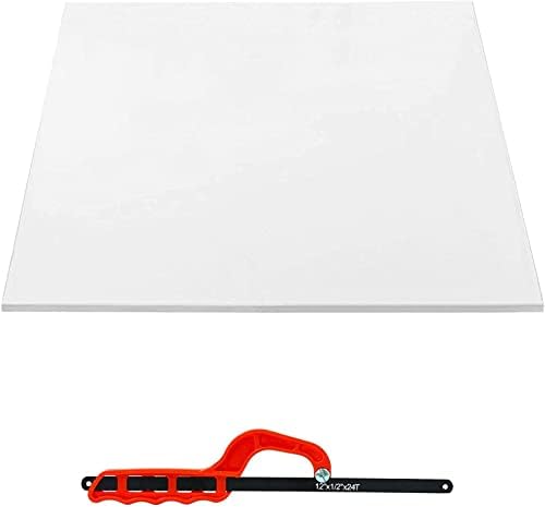 SPARES2GO Universal Cut to Size Fridge Freezer Shelf + 12" Junior Saw - Custom Fit
