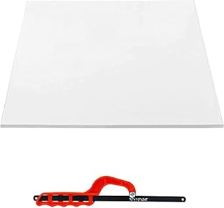 SPARES2GO Universal Cut to Size Fridge Freezer Shelf + 12" Junior Saw - Custom Fit