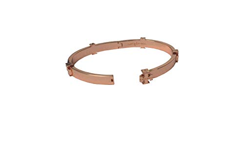 Tory Burch Women's Classic Logo Hinge Bangle, Rose Gold (Rose Gold)3