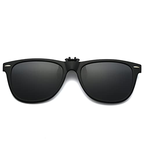 Long Keeper Sonnenbrillen Aufsatz Brille - Polarisierte Sonnenbrillen Clip Sonnenbrille Aufsatz für Brillenträger Herren Damen mit UV Schutz