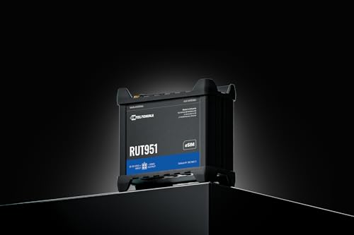 Image of Teltonika RUT951 RUT951A00800 Industrial 4G LTE Router, Dual SIM Cellular Router with Wi-Fi & Ethernet, 3G /4G Connectivity, Remote Monitoring & VPN Support, North America Version | CAT4 4g LTE, Dual-SIM Auto-Failover, WI-FI 2.4ghz, 1xwan Plus 3xlan, Rms and Vpn Support