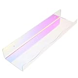 Toyvian Bunte Acryl Wandregale Schwebend für Make Up Nagellack Aufbewahrung Mädchenzimmer Wandboard Mehrstufig Transparent