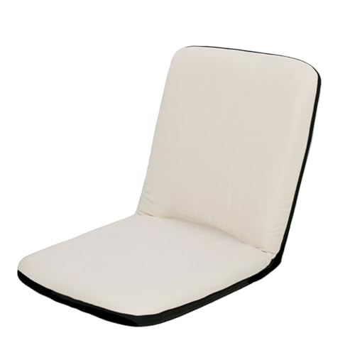 Silla de suelo con respaldo ajustable y marco de acero integrado, no requiere montaje, alta capacidad de carga para meditación y relajación