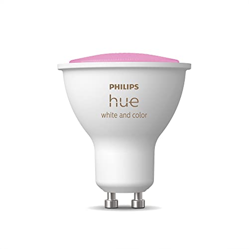 Philips Hue New White and Colour Ambiance Smart Light [GU10 Spot] with Bluetooth. Works with Alexa, Google Assistant and Apple Homekit. for Home Indoor Lighting for Livingroom, Lounge.