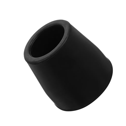 SKISUNO Puntas de Goma para Bastones y Andadores, Tapas de Caucho Negro 25 MM, Accesorios Prácticos para Adultos Movilidad Reducida en Rehabilitación