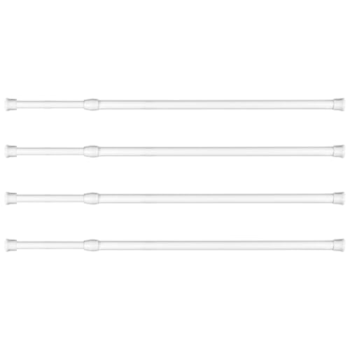 Licsaliwe Barre di Sicurezza della Finestra telescopica, barretta di Serratura Regolabile da 4 Pezzi, Barra di Sicurezza della Porta Scorrevole per Bagno in Cucina, Si estende 15.7-27, 6 Pollici