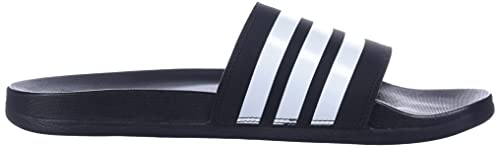 adidas Sandália feminina Adilette Comfort Slide, Preto/branco/preto, 8