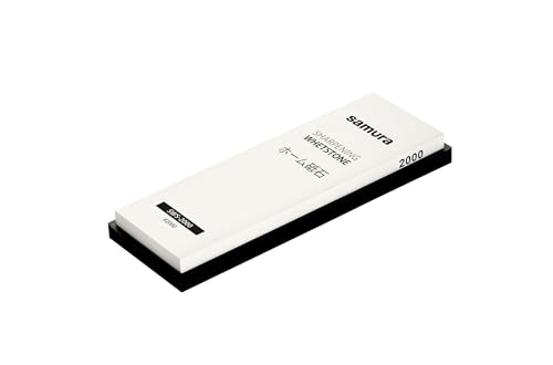Premium Japanese #2000 Whetstone for Precision Knife Sharpening - Expert Quality Samura Steel Kitchen Knife Maintenance Tool