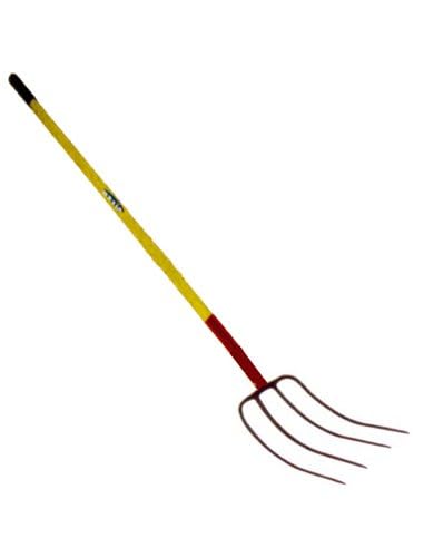 Sifer Fork Yellow Metal Handle 4 Teeth (9-3-4x12-1) 95807