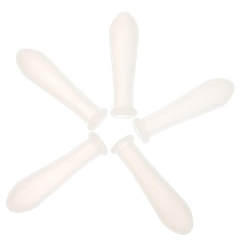 Ciieeo Lab Pipette Caps Silicone Dropper Tips Graduated Dropper Caps Pack Black Random