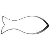Staedter Pescado Forma Cortador de Galletas, Plata, Acero Inoxidable, Plateado, 7 cm