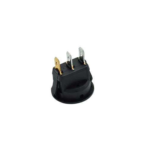 Interruptor redondo de 12V azul para personalizar el salpicadero de tu camper 2