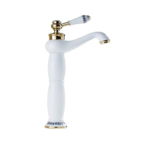 ZYCDP Retro Bathroom Faucet 1 Hole Single Handle Bathroom
