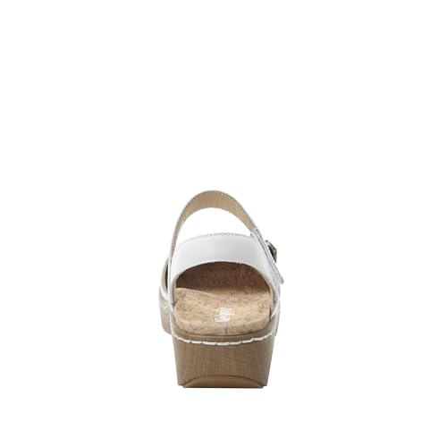 Image of Alegria Women's Opal Leather Shoes with Slingback Open Back Sandals
