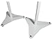 Rockville Pair RVSM5 White Adjustable Studio Monitor Speaker Stands, Height 33-52in, Foam-Padded Tray, Cable Management, for Studio Recording and Home Audio