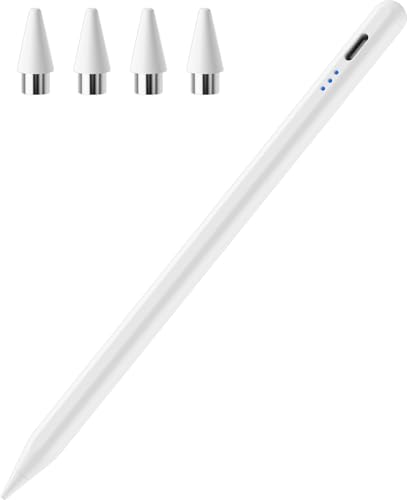 Stylus Pen for AMZ Fire HD 10/Max 11/HD 8 Tablets Touch Screen | Pencil with Samsung Galaxy Tab iPhone/iPad/Android Table (White)