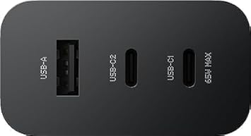 Image of Original 65W Charger for Nothing 3-in-1 Type C Fast Charging Wall Adapter, USB C Charger Block for Nothing Phone 2a /Phone 2 /Phone 1, Support Other Type-C Devices,Adapter(DP225)