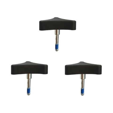 3Pcs Knob Replacement Part Universal for Rolling Walker Rollator, Foldable Rollator Walker, Hand Propelled Walker etc, Aluminum 3 Point Knob,Rollator Walker Medline Walker Parts Accessories Cover