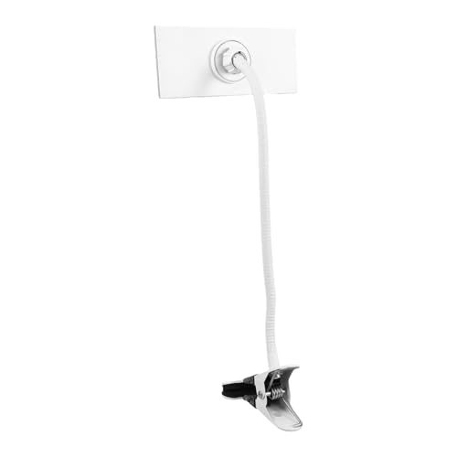 Miroir de bureau blanc POPETPOP miroir à main esthétique avec clip de fixation - 2