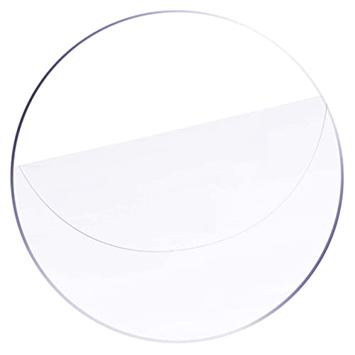Housoutil Round Acrylic Sheet Circle Round Cutting Board Decor Round Mirrors Boards Reusable Project Clear Picture Frame Round Backdrop Cover Clear Plates Round Acrylic Board Transparent