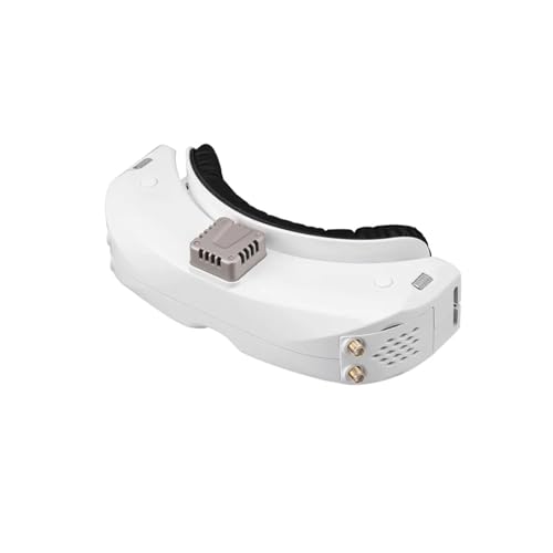 Compatible For SKYZONE SKY04X PRO FPV Goggles 1920X1080 OLED 5.8G 48CH Steadyview Receiver DVR Head Tracker Fan For RC Airplane Racing Drones(04X PRO white)