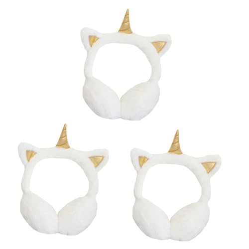 Earmuffs de Invierno Plegables Orejeras Térmicas Adulto Accesorios de Felpa Pack 3