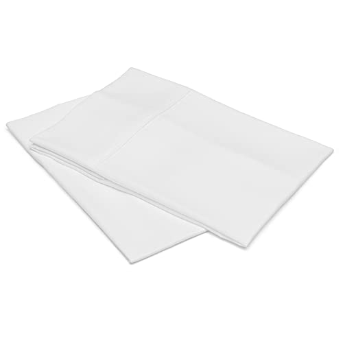 Amazon Basics Lightweight Super Soft Easy Care Microfiber Pillowcase, King, Bright White 2 Count #TOP1