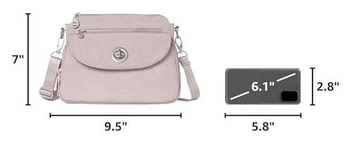 Image of Baggallini Calais Crossbody Bags for Women 10x7 Lightweight Water-Resistant Travel Purse, RFID & Interior Organization
