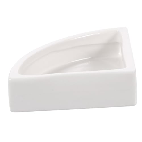 POPETPOP Ceramic Reptile Food Holder Lizard Water Dish Durable Feeding Bowl for Gecko Turtles Escape Design for Secure Use