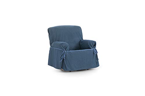 Italia Loira Protect Salva Divano Impermeabile e Traspirante 65% 35% 80-120 cm cotone poliestere blu