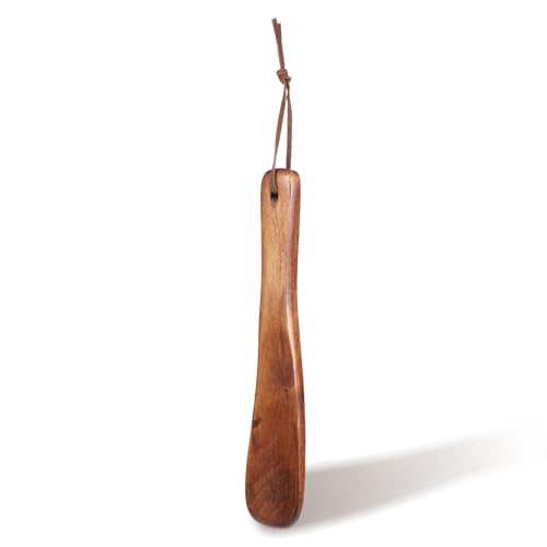Alrhso 19cm Holz Schuhlöffel Klein Robust Langlebig Massivholz Schuhlöffel Ergonomischer Kurz Schuhanzieher für Damen Herren