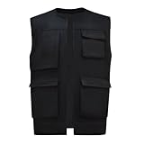 Men's Han Solo Cosplay Costume Han Solo Cosplay Black Vest Shirt Pants Adult Full Set Outfits for Halloween (Black-Vest, Small)