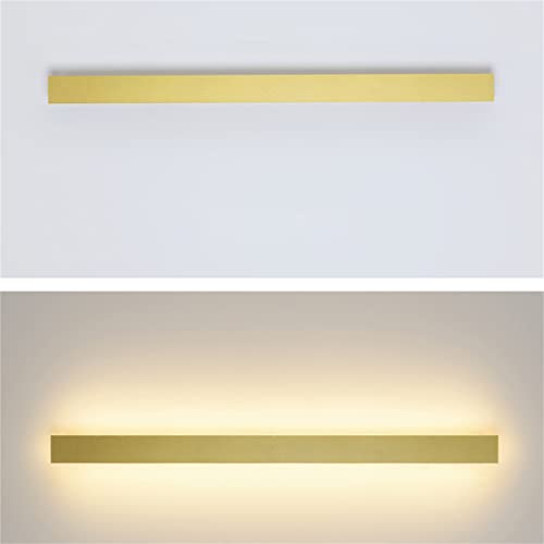 Aplique largo de 30cm con brillo ajustable y tono dorado moderno 4