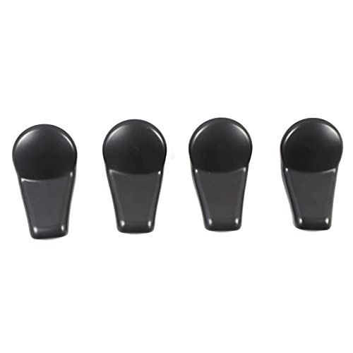 ITrims for Toyota Tundra 2014-2021 Double Cab Crewmax Car Accessories Seat Bracket Cap Fixing Bolts Cover Trims 4PCS ABS Black