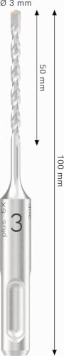Bosch 1x PRO SDS plus-5X Hammerbohrer, 3×50×100 mm – Ansicht 3