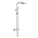 Price comparison product image E-PLUMB COSM20 Cheltenham Square 8-inch Exposed Thermostatic Bar Mixer Shower Valve, Chrome