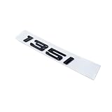 116i 118i 120i 125i 130i 135i Emblèmes pour coffre arrière de voiture BMW Série 1 E81 E82 E87 E88 F20 F21 Noir brillant (135i-Noir brillant)