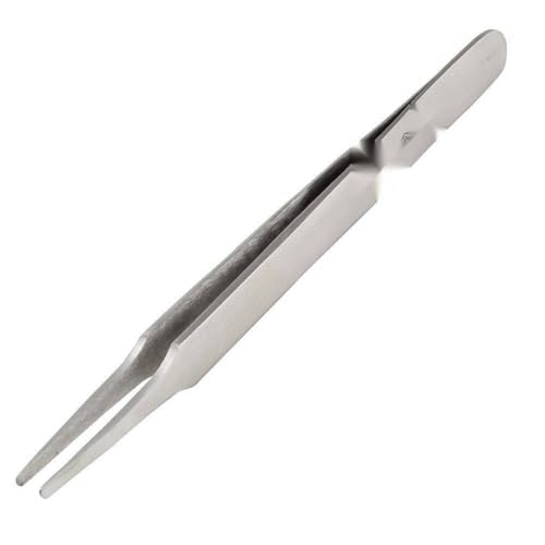 TZ-116 Blunt Flat Tip Tweezer (120mm) Antimagnetic Tweezers Stainless Steel Tip