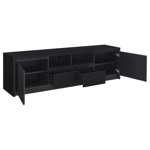 Image of Coaster Home Furnishings Winfield 3-Piece Entertainment Center 78-Inch Tv Stand Black