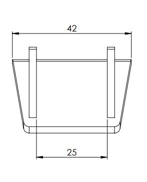 BCS LABELS - Cantonera de Plástico sin Pinchos - 42x49mm - Indicadas para flejar cajas y palets, protegiendo el cartón y mejorando el flejado