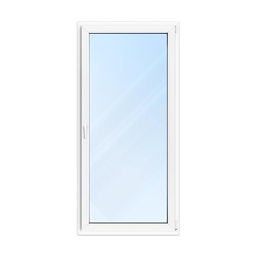 FENSTERVERSAND - Balkontür, Terrassentür Kunststoff weiß mit Griff, Winkhaus Beschlägen, 2-fach Verglasung - zu öffnende, hochwertige PVC Balkontür DIN rechts - BxH: 1000x2100 mm, 70 mm Profil FENSTERVERSAND - Balkontür, Terrassentür Kunststoff weiß mit Griff, Winkhaus Beschlägen, 2-fach Verglasung - zu öffnende, hochwertige PVC Balkontür DIN rechts - BxH: 1000x2100 mm, 70 mm Profil