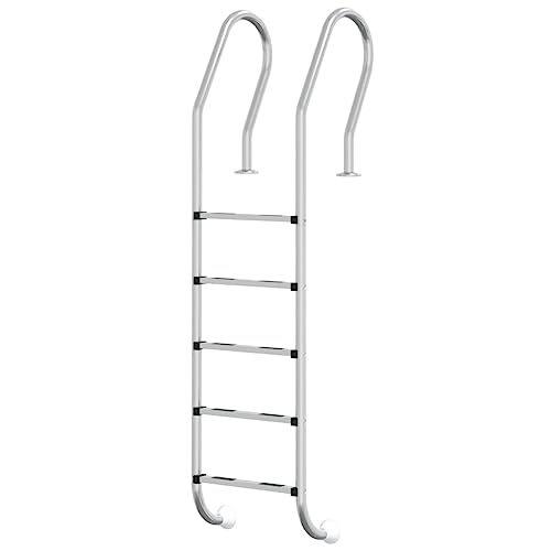 vidaXL Escalera para Piscina Acero Inoxidable 304...