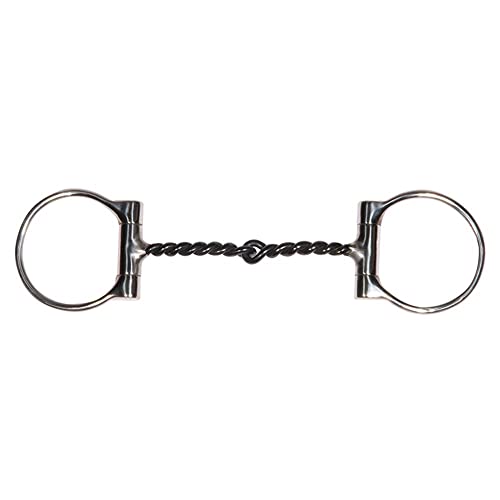 Schneiders FES Offset D Ring Twisted Sweet Iron Snaffle Horse Bit | Perfect for Horses Heavy on Hands | Ideal Training Bit | Sweet Iron for Enhanced Sensitivity