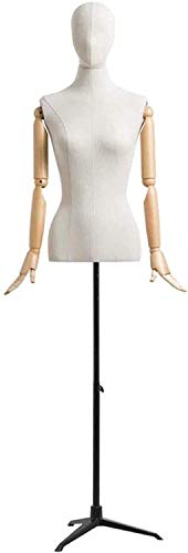 SRFTT Maniquí de Sastre para Mujer, maniquí de modista, utilería Profesional, maniquí de Medio Cuerpo para Mujer, Tienda de Ropa de Cuerpo Entero, maniquí de Mujer