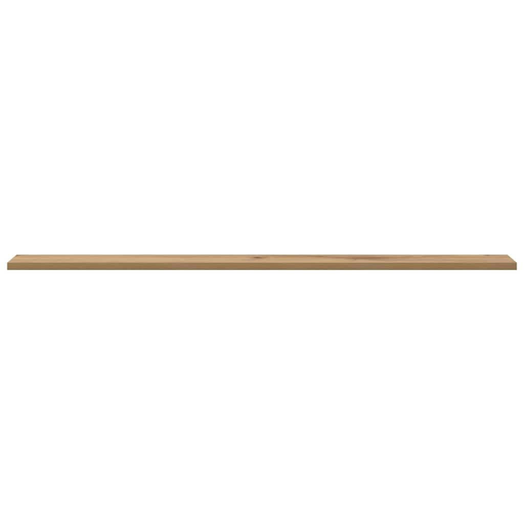 4er Set Wandregal Brett Braun 100x10x1,5 cm Holzwerkstoff