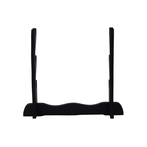 Image of Offo 3-Step Wooden Katana Stand | Wall Mounted Display Holder for Katana & Ninja Blades | Double-Layer Elegant Rack for Living Room, Bedroom, Office & Store Decor