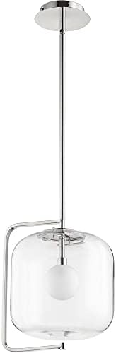 Cyan Design 10556 Isotope Pendant, 1-Light LED 7 Watts, Polished Nickel