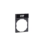 Industrielle Steuergeräte Schneider ZBY2304 Schildträger 30x40mm, für Durchmesser 22 Geräte, mit Schild Stop