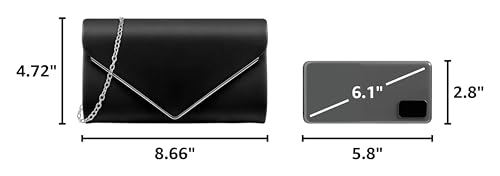 Image of TINDTOP Clutch Purses for Women, PU Leather Formal Evening Bags Shoulder Party Handbags Wedding Cocktail Prom Clutches