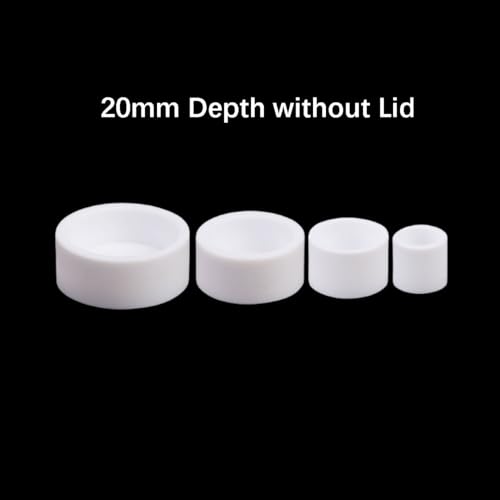 LEINZZO PTFE Round Evaporating Dish, Teflon Dish Shape Flat Bottom Evaporation Dish, Teflon Containers, F4 Tetrafluoro Culture Dish (170mm Diameter, 20mm Depth Without Lid)